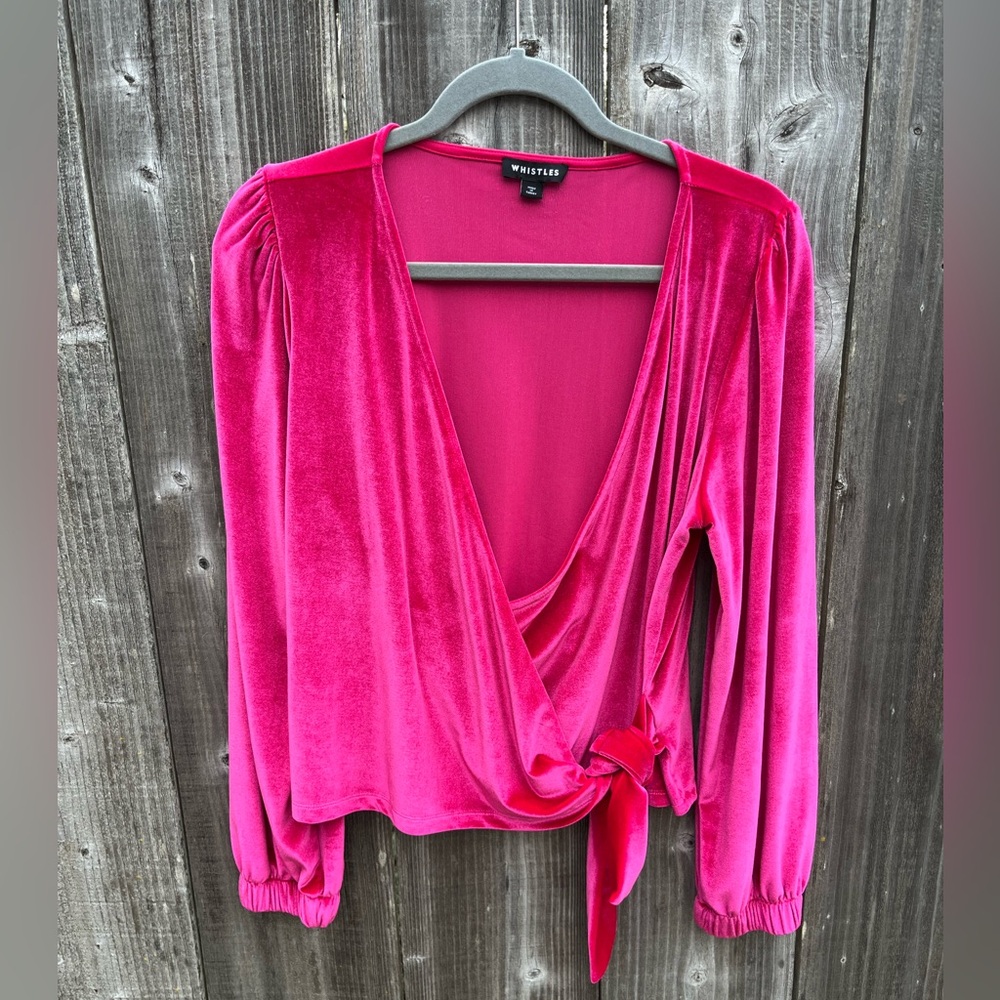 Velvet Wrap Shirt